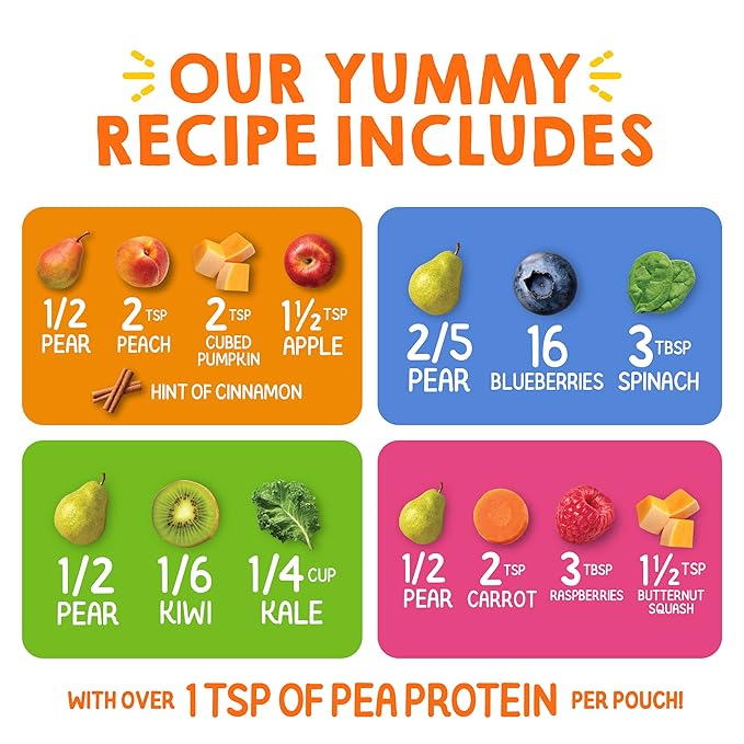 Happy Tot Organics Love My Veggies and Fiber & Protein Variety Packs (32 Pouches)