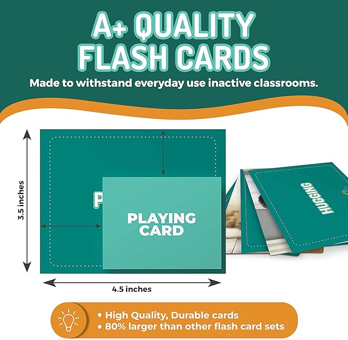 200 Action Verbs Flash Cards - Vocabulary Builder Educational Photo Cards for Speech Therapy, ESL & Homeschooling | Realistic Diverse Pictures for Kids & Adults with Autism, Dementia, Aphasia, SLP