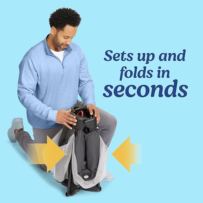 Graco Pack and Play Portable Playard, Push Button Compact Fold, Carnival