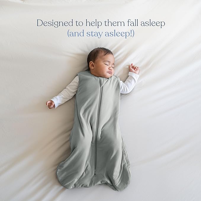 HALO SleepSack SuperSoft Wearable Blanket, Viscose Made From Bamboo, Sleeping Bag for Babies, 1.5 TOG, 0 β 6 Months, Small, Calm Sage