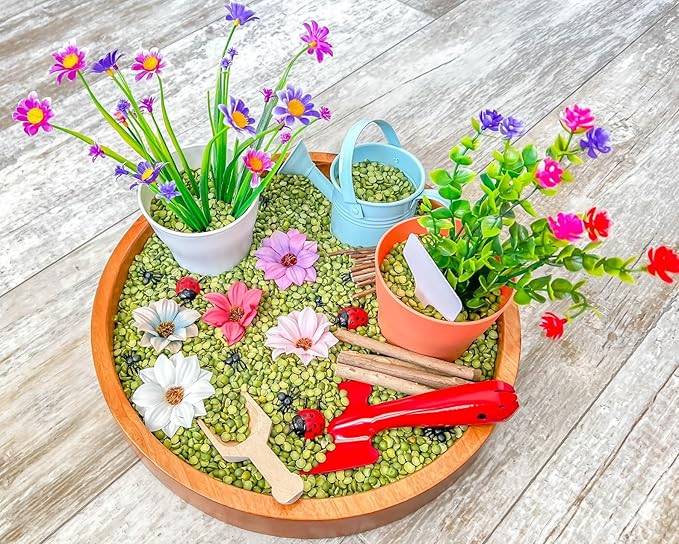 Kids Sensory bins Montessori sensory bin, sensory toys, Sensory bins, Sensory Bin For Preschoolers (Gardening)