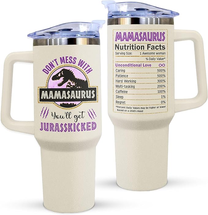 Mom Gifts From Daughter, Son - Birthday and Christmas Presents for Mother - New Mom Tumbler 40OZ