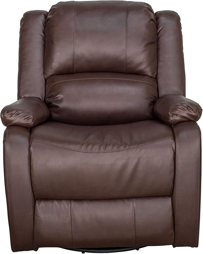 RecPro Charles Collection | 30" Swivel Glider RV Recliner | RV Living Room (Slideout) Chair | RV Furniture | Glider Chair (Mahogany, 2-Pack)