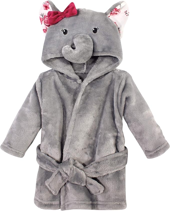 Hudson Baby Unisex Baby Plush Animal Face Bathrobe