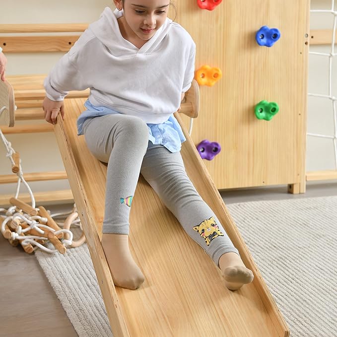 Avenlur Walnut 9-in-1 Swedish Ladder Wall Gym Set