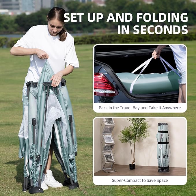 Foldable Baby Playpen, iTiLike Large Playard with Detachable Thicken Mat, Playpen for Babies and Toddlers with Storage Bag, Play Pens with Gate, Indoor & Outdoor Portable Play Yard, Sturdy Baby Fence