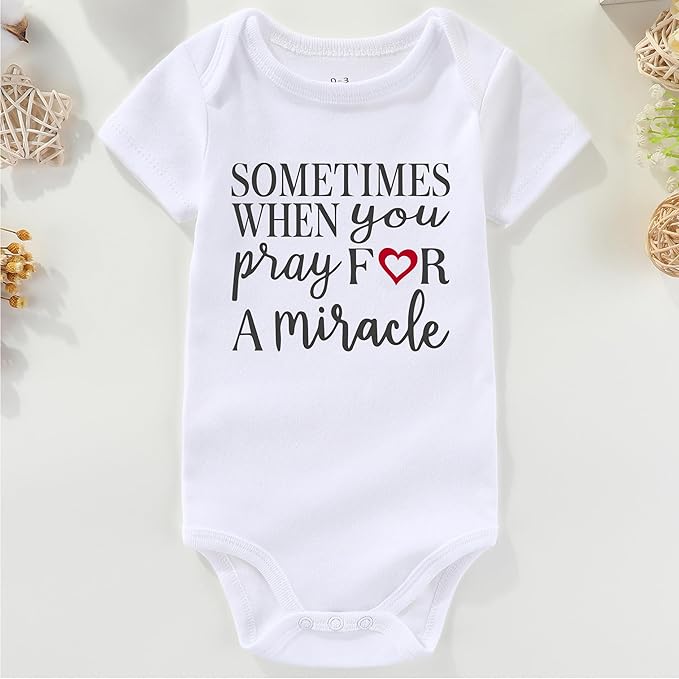 Pray for one gives two twins baby items must haves Girls boy infant Clothes Twin Baby Essentials newborn Bodysuits