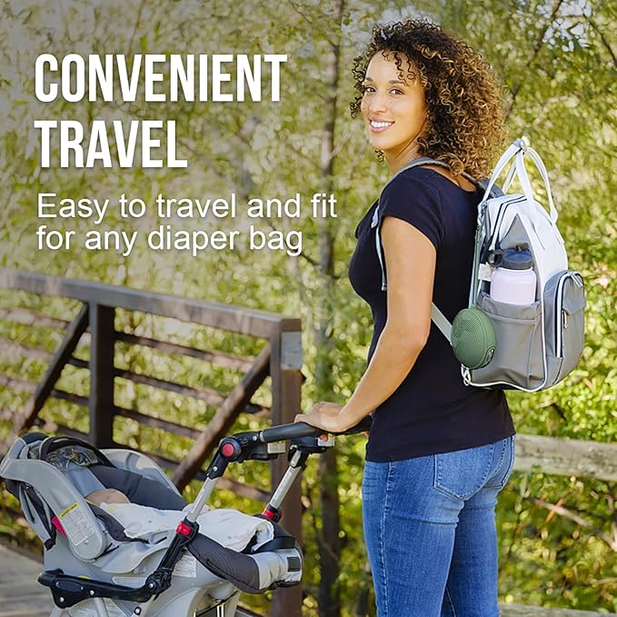 Smlpuame Pacifier Holder Case,BPA Free Portable Pacifier Storage Container,Silicone Baby Pacifier Cover Pouch for Diaper Bag Stroller,Travel Outdoor Activities,Easy to Clean(Purple)