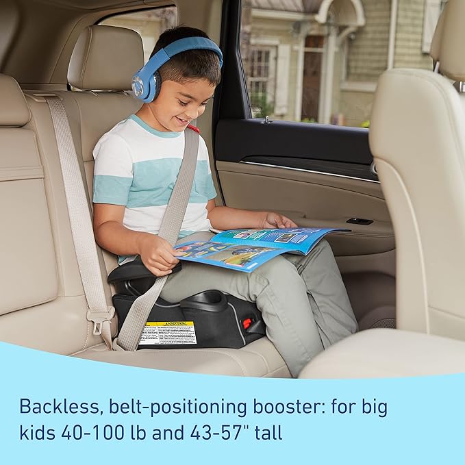 Graco® TurboBooster® LX Backless Booster with Affix Latch | Backless Booster Seat for Big Kids Transitioning to Vehicle Seat Belt (Rio)