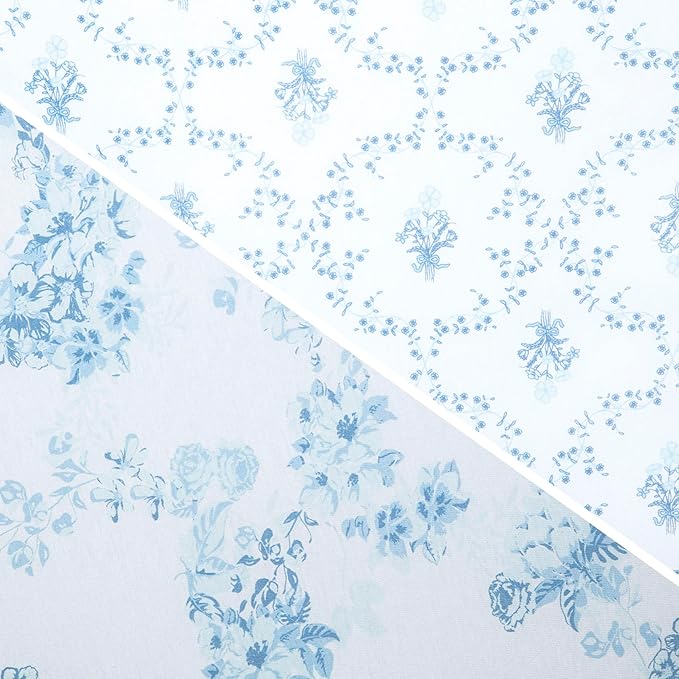 Delta Children Fitted Crib Sheets for Girls and Boys - 100% Organic Cotton Crib Sheet for Standard Crib and Toddler Mattresses - 28x52 Inch - GOTS Certified (Pack of 2), Blue Botanicals