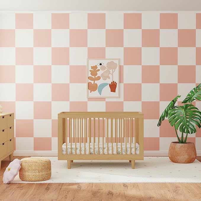 DaVinci Marley 3-in-1 Convertible Baby Crib - GREENGUARD Gold Certified Convertible Crib to Toddler Bed and Daybed - Wooden Baby Bed with 4 Adjustable Mattress Heights - Easy to Assemble - Honey