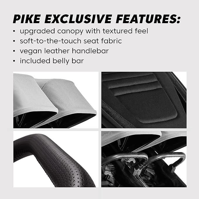 Baby Jogger City Mini GT2 All-Terrain Travel System with City GO 2 Infant Car Seat Pike Exclusive Includes Belly Bar Leatherette Handlebar and Premium Fabric
