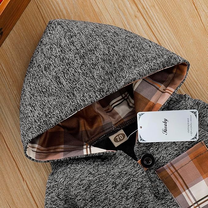 Toddler Baby Boy Clothes Infant Newborn Boy Outfit Long Sleeve Hoodie Sweatshirt Pants Fall Winter Clothes Set