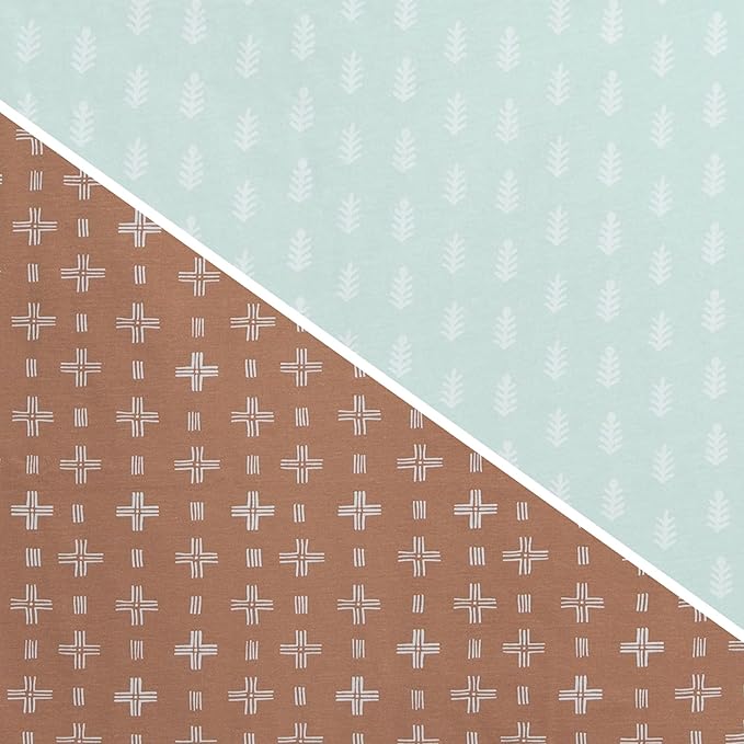 Delta Children 100% Organic Jersey Cotton Baby Receiving Blankets for Girls and Boys – 30x40 Inches - GOTS Certified (Pack of 2), Neutral Boho