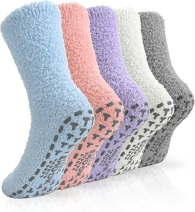 TEHOOK Warm & Cozy Gifts for Women, Fluffy Fuzzy Sock, Plush Sleeping Slipper Socks - Soft Warm Fabric