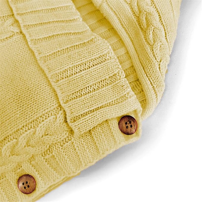XMWEALTHY Newborn Baby Wrap Swaddle Blanket Knit Sleeping Bag Receiving Blankets Stroller Wrap for Baby (Turmeric) (0-6 Month)
