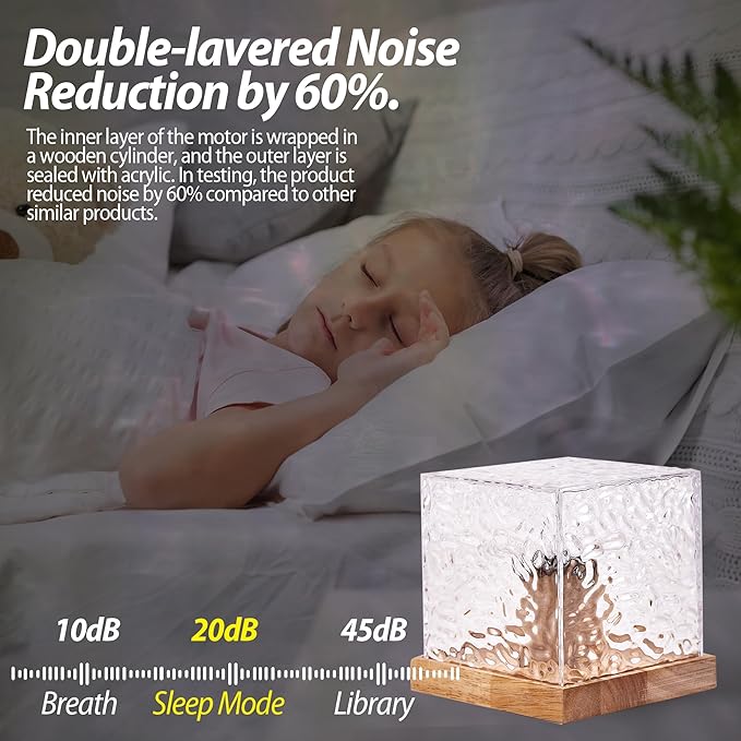 Ocean Wave Projector Lamp, Northern Lights Aurora Projector Light, 16 Colors Gradual Rotating Flame Water Lamp, Wave Light Aurora Projector with Remote Control for Teen Girl Room Decor