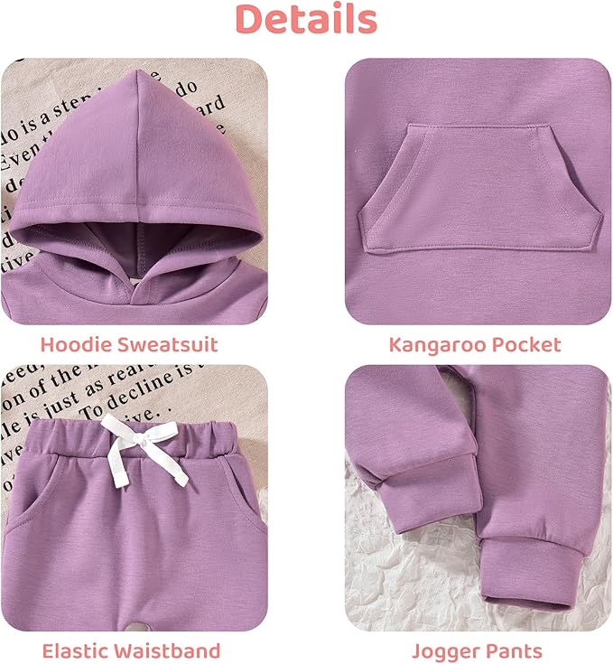 Aalizzwell Infant Baby Winter Hoodie Outfit