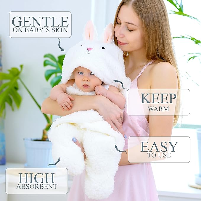 Swaddle Blankets Baby Girl Swaddle Blankets, Ultra Soft Plush Essential for Infants 0-6 Months Clothes, Cute Receiving Blanket Bunny Sleeping Wrap Newborn Ideal Registry Gift Perfect Baby Prize