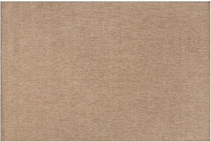 Beverly Rug Easy Jute Entry Rug 2x3 Solid Washable Durable Outdoor Indoor Area Rugs for Living Dining Room Patio Office Stain Resistant Non Shedding Casual Indoor Outside Carpet 2 x 3 Natural
