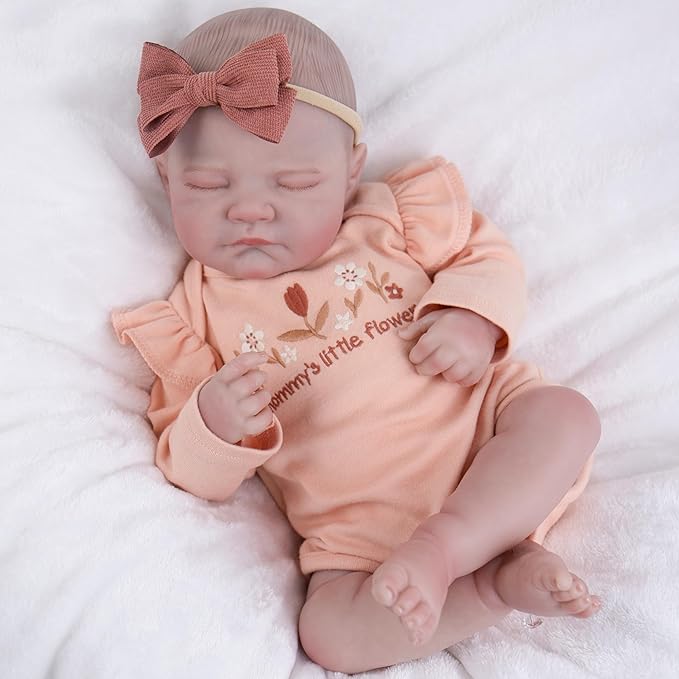 Milidool Realistic Reborn Baby Dolls-20 Inch Real Life Baby Dolls Girl Lifelike Baby Doll for 3+ Years Old
