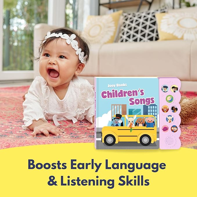 Children's Songs, Press and Play Song Book Nursery Rhymes, Button and Sound Module, Classic Nursery Rhymes and Children's Music