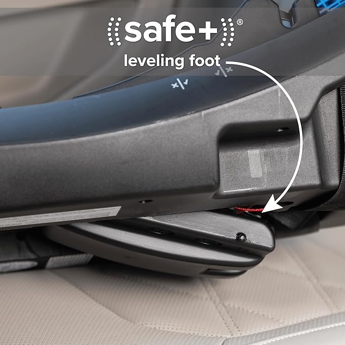 Diono LiteClik30 XT SafePlus Infant Car Seat and Base, Rear-Facing for Infants 4-30lbs, SafePlus Engineering, with Infant Insert, UPF 50+ Sunshade (Blue Razz Ice)
