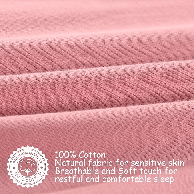 Looxii Baby Sleep Sack 0.5 TOG, 100% Cotton 3 Pack Wearable Blanket Baby Sleep Bag for Newborn Infant, 2-Way Zipper Lightweight Toddler Sleeping Sack 6-12 Months