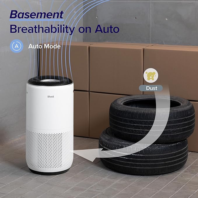 LEVOIT Air Purifiers for Home Large Room Up to 1733 FtΒ² With HEPA Sleep Mode, AHAM VERIFIDE, Auto Mode, Air Quality Monitor, Smart WiFi, 3-in-1 Filter For Pet Allergy, Smoke, Dust, Core 400S-P, White