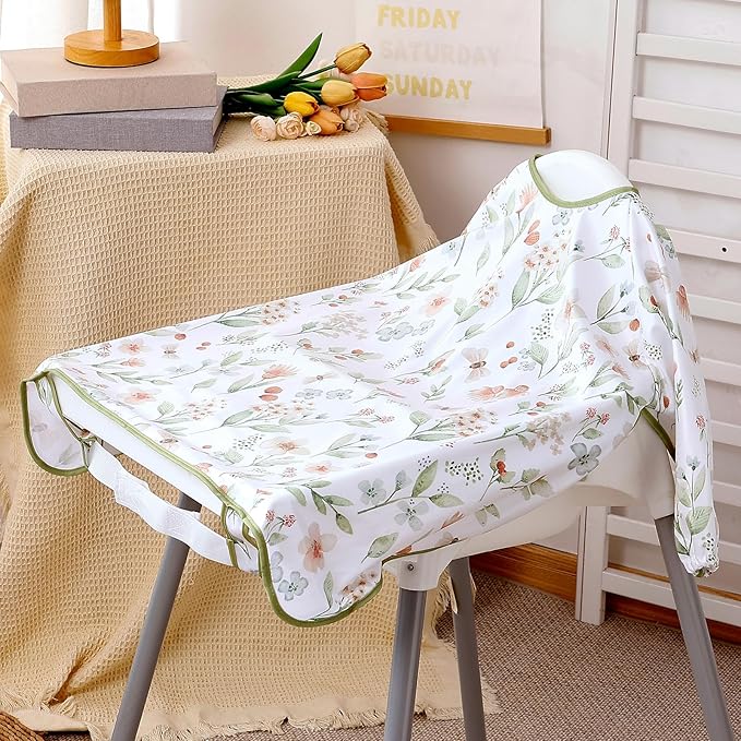 Long Sleeve Baby Bib-Mess Proof Baby Feeding Bibs with Adjustable Design for Babies during Eating or Highchair