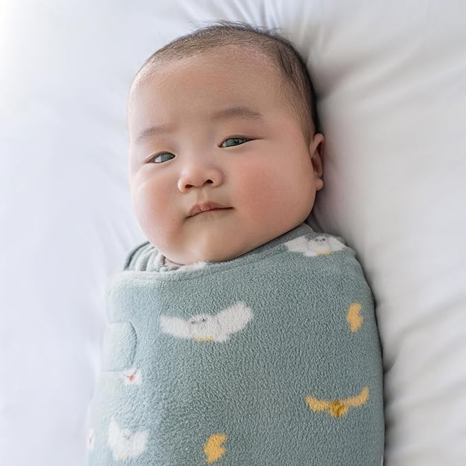 HALO Micro-Fleece Sleepsack Swaddle, 3-Way Adjustable Swaddle Blanket for Newborn and Infants, TOG 3.0 for Cold Climates, Hip Healthy, Harry Potter Hedwig, Newborn,0-3 Months