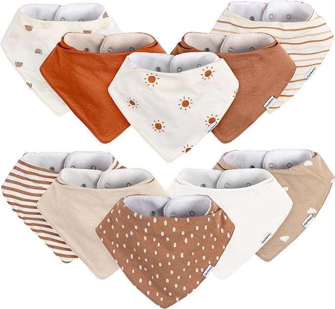 Gerber Unisex Baby Bandana Bibs