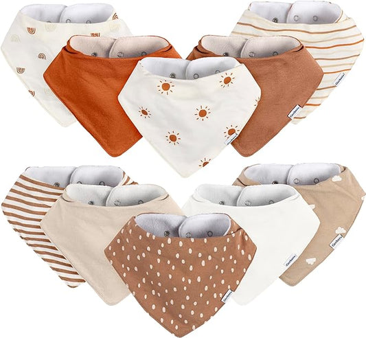 Gerber Unisex Baby Bandana Bibs