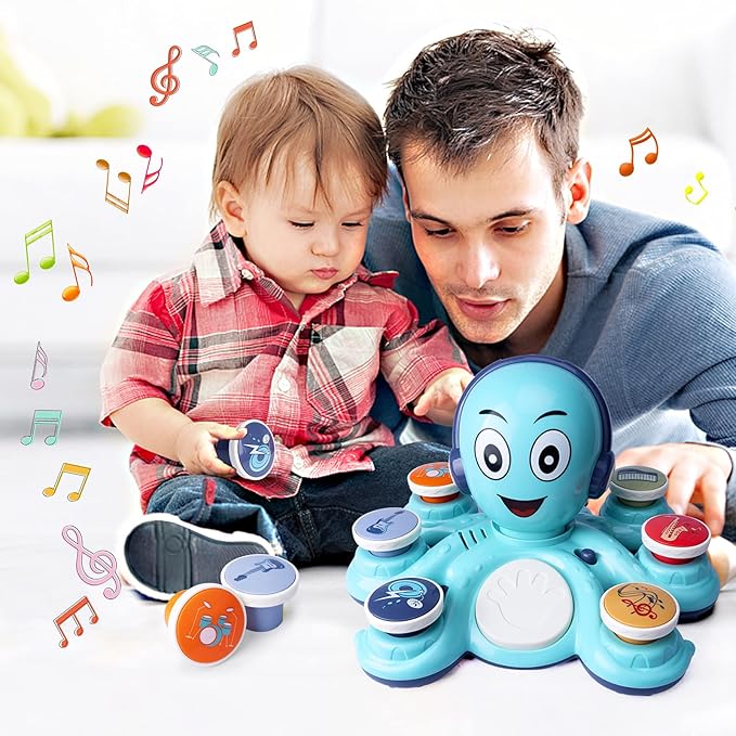 Baby Musical Toys Learning Toys for Toddlers, Octopus Music Toys, Preschooler Musical Educational Instruments Toy for Baby, Birthday Toys for Girls Boys