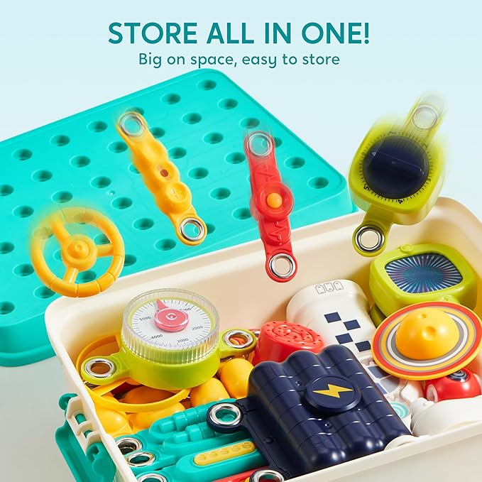 Klever Kits 50+ Projects Space Circuits - Electronics Kit for Kids with 46+ Components, Electronic STEM Toy Educational Science Kits for Kids Aged 5 6 7 8+