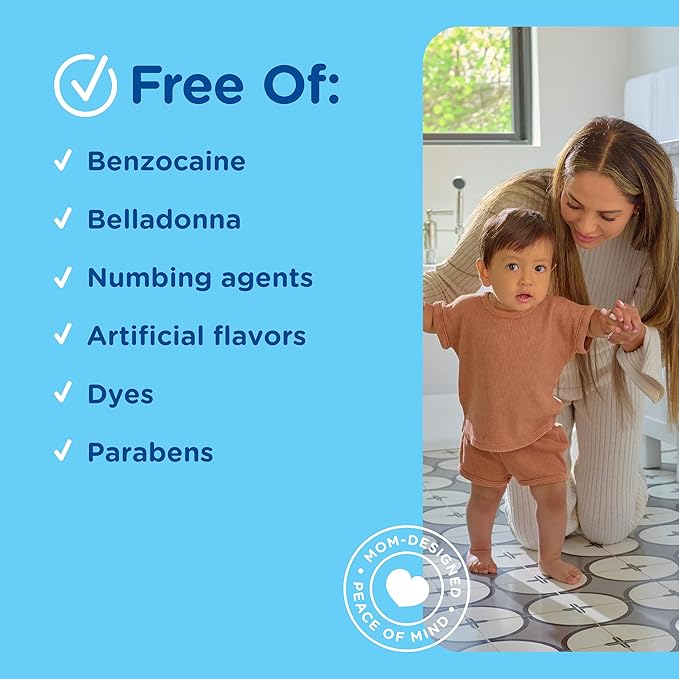 Mommy's Bliss Organic Little Gums Soothing Massage Gel & Oral Tablets Day and Night Combo, Age 2 Months+, Sugar Free, Mild & Sweet Flavor| 2-0.53 Oz Tubes + 1 Bottle (140 Tablets)