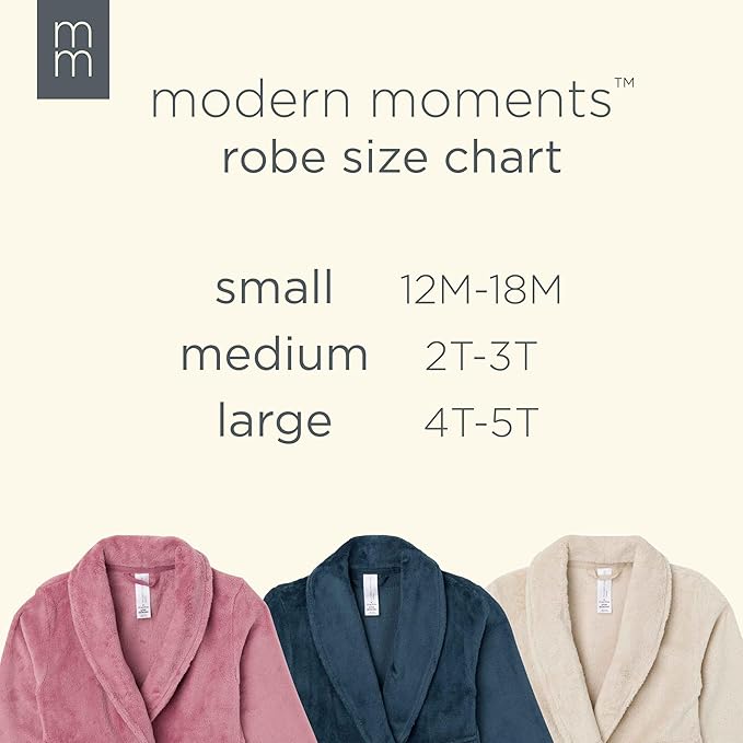 Modern Moments by Gerber unisex-baby Plush Shawl Collar Robe