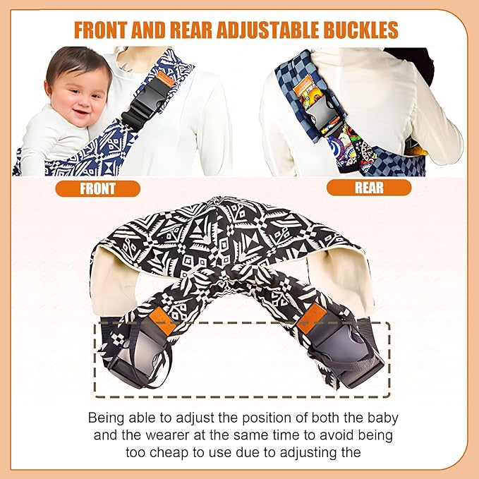 Baby Sling Carrier,Toddler Carrier, 2025 New Baby Sling,Portable and Lightweight Sling,Non-Slip Hip Seat Carrying 10-30lbs(Blue)