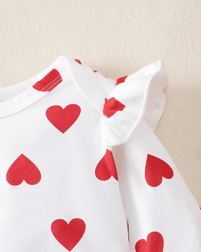 Newborn Baby Girl Clothes Infant Outfits Clothing Ruffle Romper Bell Bottoms Flared Pants Outfit Sets for Baby Girls