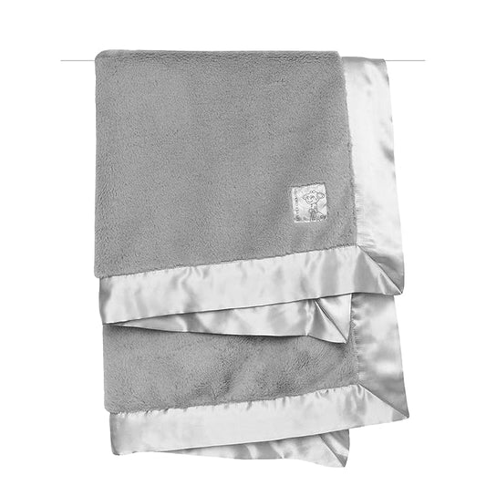 Little Giraffe Posh Mink Baby Blanket 29" x 35", Silver