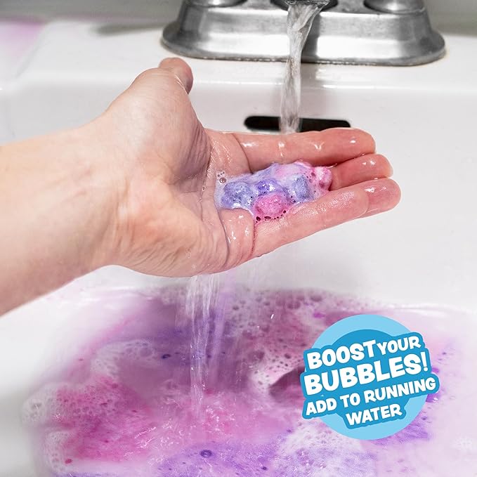 Lil' Bursts Mini Bath Bombs for Kids, 90 Count, Gumdrop | Nontoxic | Tiny With A Burst of Color, Foam & Bubbles | Customize Bath With Fun Colors | Create Bath Art