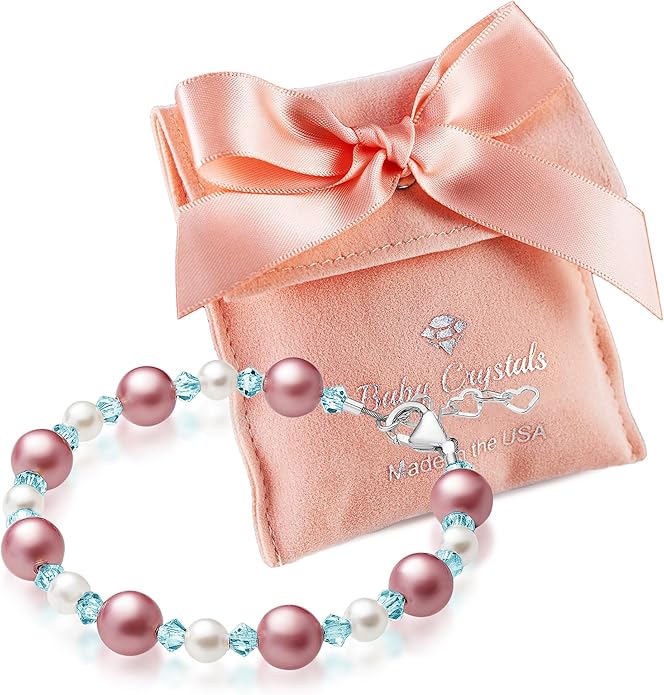 Customized Initial Bracelet for kids, Birthstone Jewelry, Womens Bracelets for Girls, Personalized Baby Gifts, Sterling Silver Alphabet Charms, Newborn, infant, Toddler, Teen, Mother