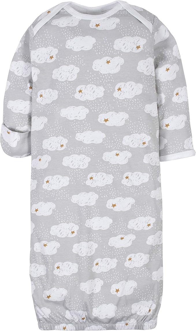 Gerber unisex-baby Baby Boy and Girls 4-pack Sleeper Gown