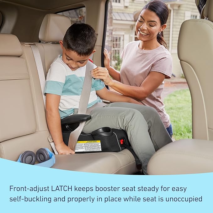 Graco® TurboBooster® LX Backless Booster with Affix Latch | Backless Booster Seat for Big Kids Transitioning to Vehicle Seat Belt (Rio)