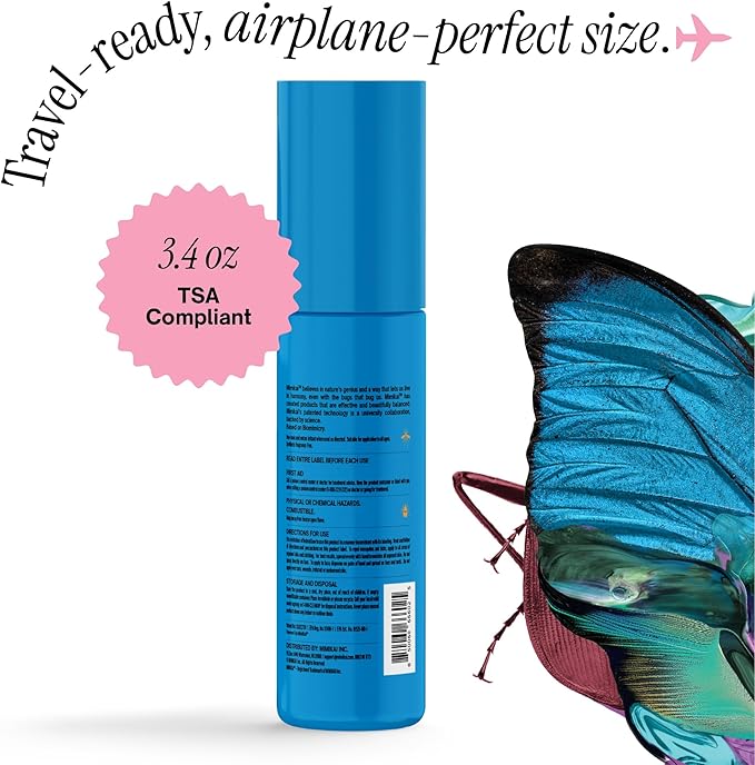Mimikai Tick Repellent, DEET-Free for Skin and Outdoor Use, Non-Toxic, Plant-Powered Skincare, 3.4oz Pump Spray