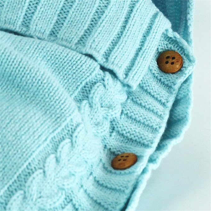 XMWEALTHY Newborn Baby Wrap Swaddle Blanket Knit Sleeping Bag Receiving Blankets Stroller Wrap for Baby(Sky Blue) (0-6 Month)