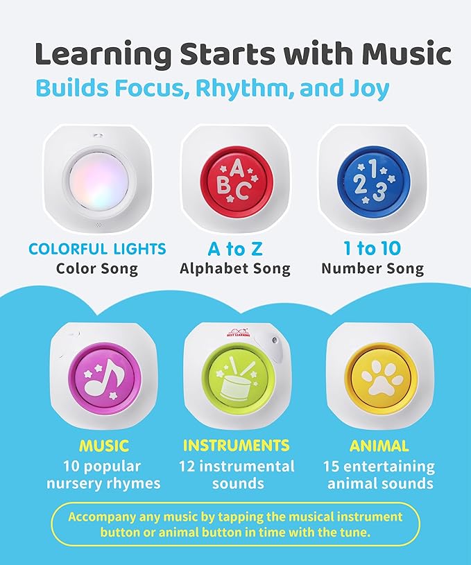 BEST LEARNING Learning Cube - Educational Musical Activity Center Block for Infants Babies Toddlers 6-12 Month and up - Toys for 1 Year Old - First Birthday Present for Boy and Girl