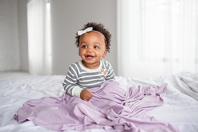 Copper Pearl Baby Swaddle Blanket - Premium Knit Baby Blanket, Large Soft Stretchy Receiving Blankets for Baby Boy and Girl, Swaddles for Newborn, Infant, and Toddler (Lily)