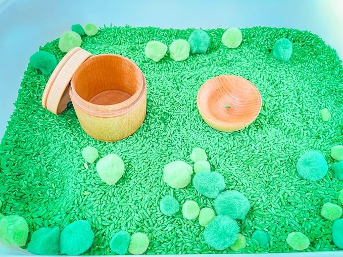 Kids Sensory bins Montessori sensory bin, sensory toys, Sensory bins, Sensory Bin For Preschoolers (St Patrick Day Counting)