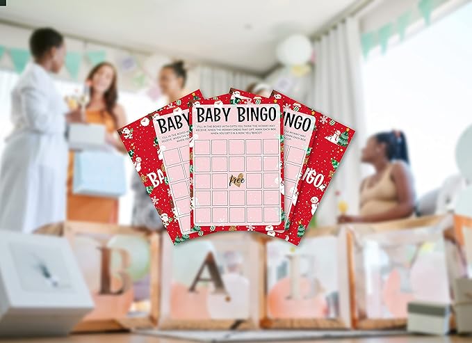 Baby Shower Game Cards, Baby Bingo Game, Gender Neutral Party Cards - Set of 30